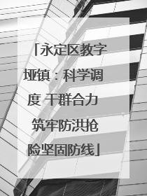 永定区教字垭镇：科学调度 干群合力 筑牢防洪抢险坚固防线